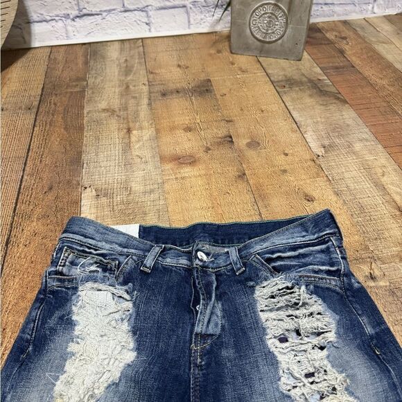LOOMSTATE REVOLVE DISTRESSED JEANS 100% ORGANIC COTTON WOMEN'S SIZE 30 - Picture 9 of 16